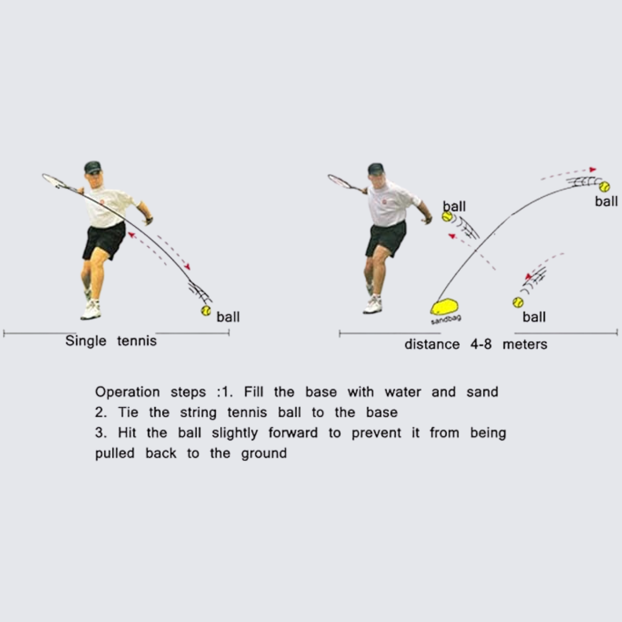 Rebound ball tennis trainer