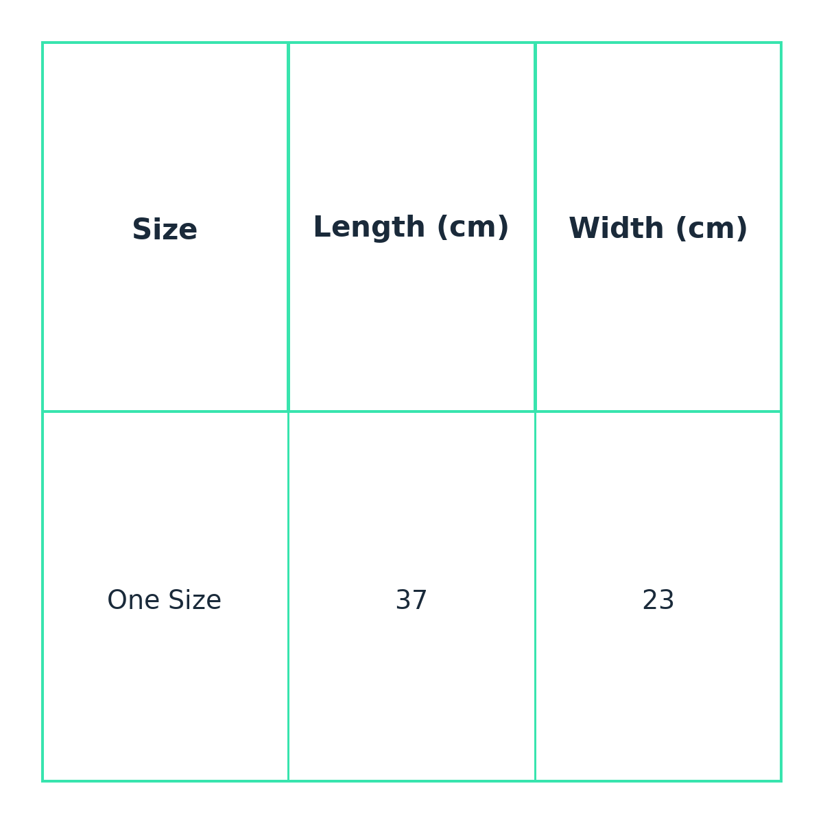 FrostGuard Mask size guide