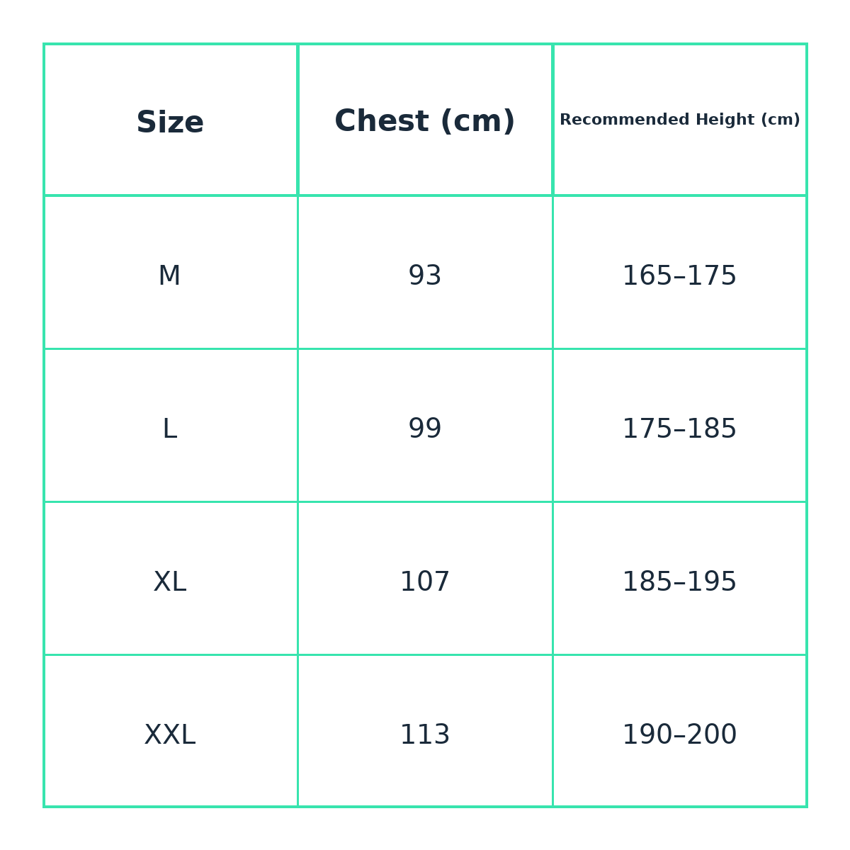 Keeper pro goalkeeper jersey size guide